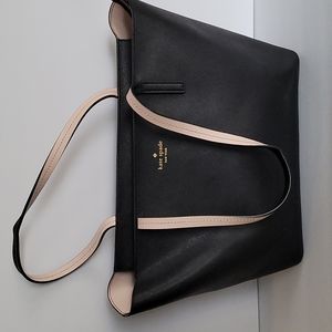 KATE SPADE Black Tote Gold Logo